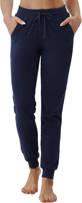 BUBBLELIME 19"/28" Women's High Waist Jogger Pants with Pockets Active Yoga Tapered Sweatpants Lounge Pants Capri