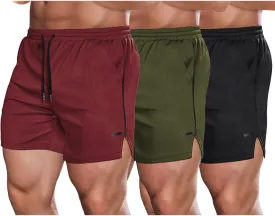 COOFANDY Men's 2 Pack Gym Workout Shorts Quick Dry Athletic Shorts 5 Inch Lightweight Sports Running Shorts with Pockets