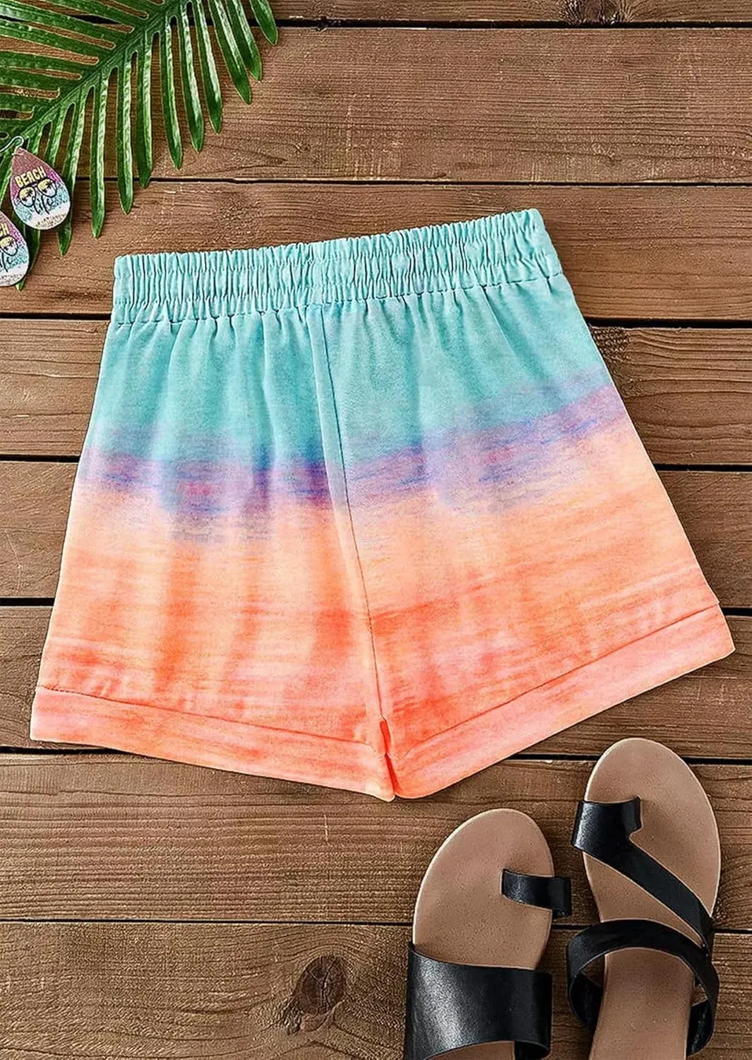 LANMERTREE Sweat Shorts for Women Summer Beach Casual Drawstring Shorts Running Short Workout Lounge Shorts with Pockets