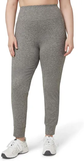 No Nonsense Women's Athletic Jogger with 4-Way Stretch, Pockets, High-Waisted Lounge Pants for Yoga, Running, Workout