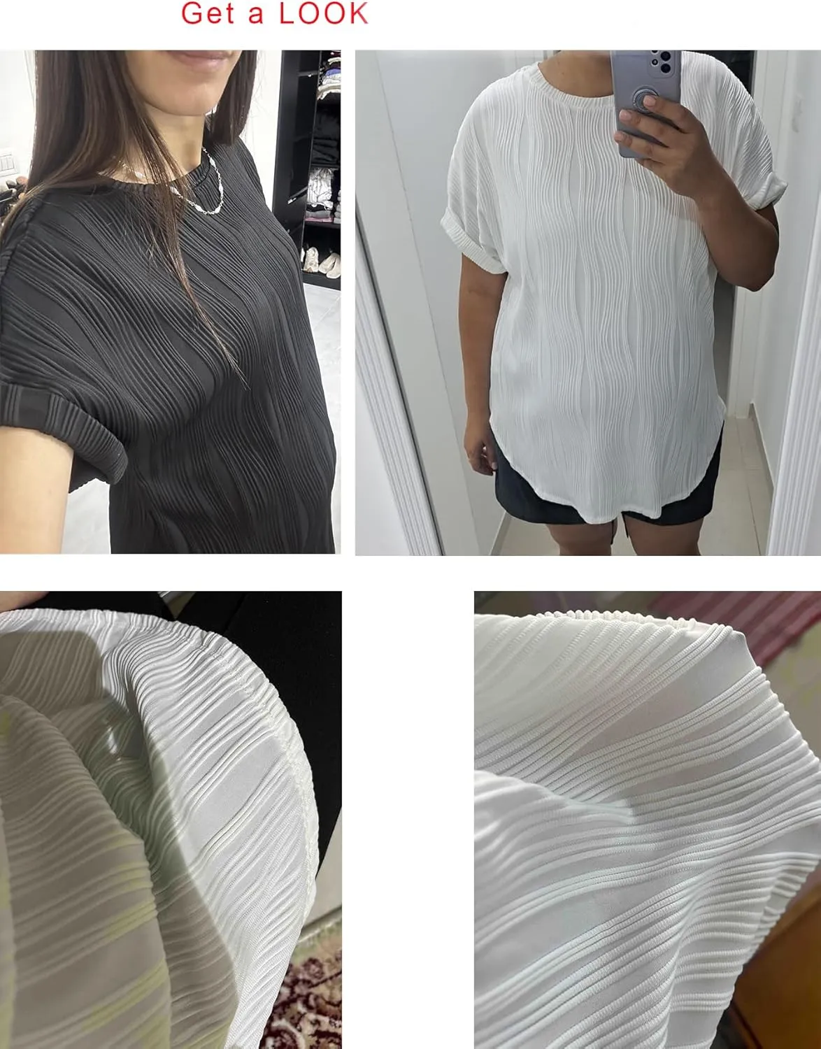 OYOANGLE Women's Casual Maternity T-Shirt Textured Short Sleeve Crew Neck Loose Tunic Top Pregnancy Blouse Tee