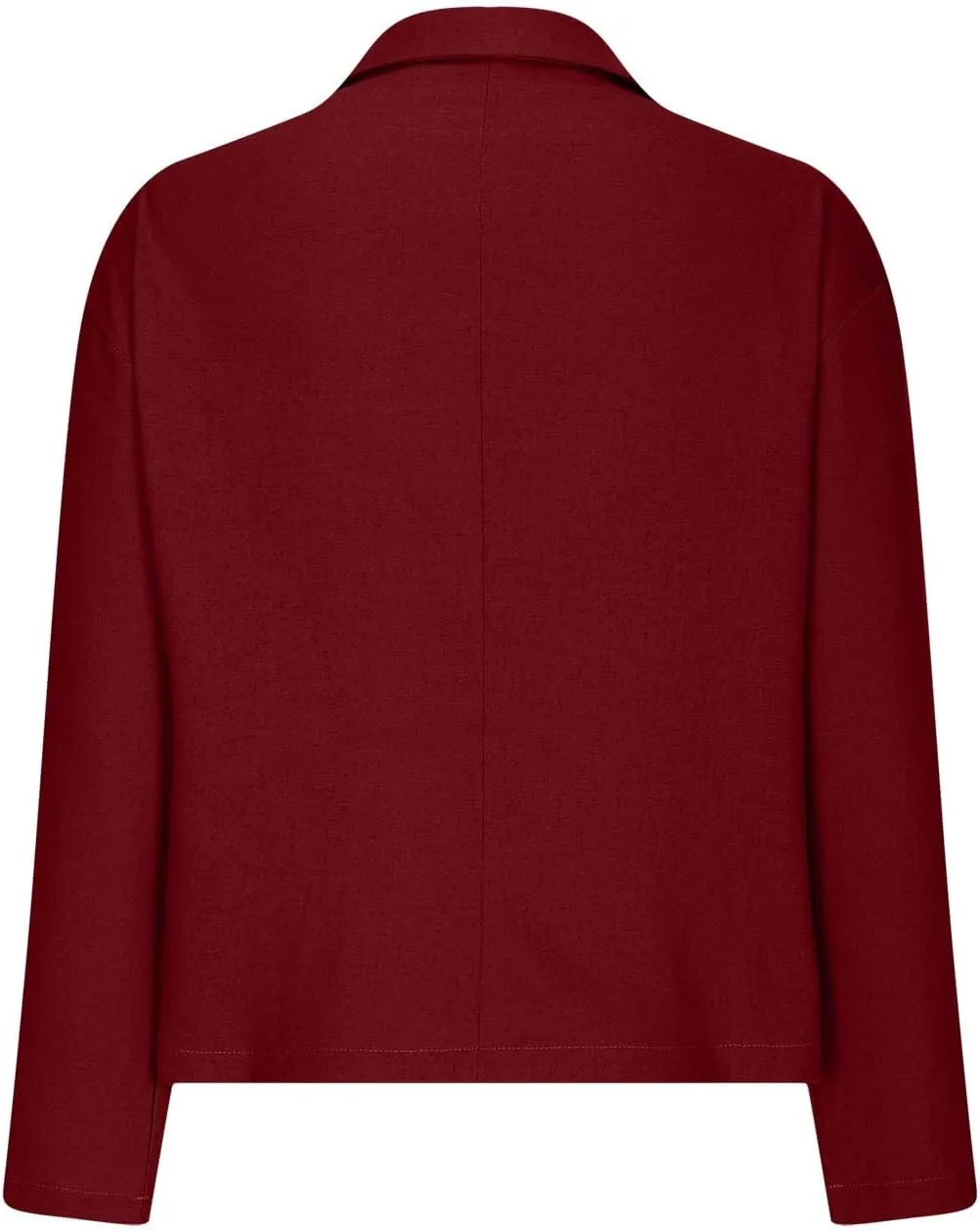 TANGNADE Linen Blazer Women Lightweight Casual Long Sleeve Spring Summer Jackets One Button Lapel Suit Blazer