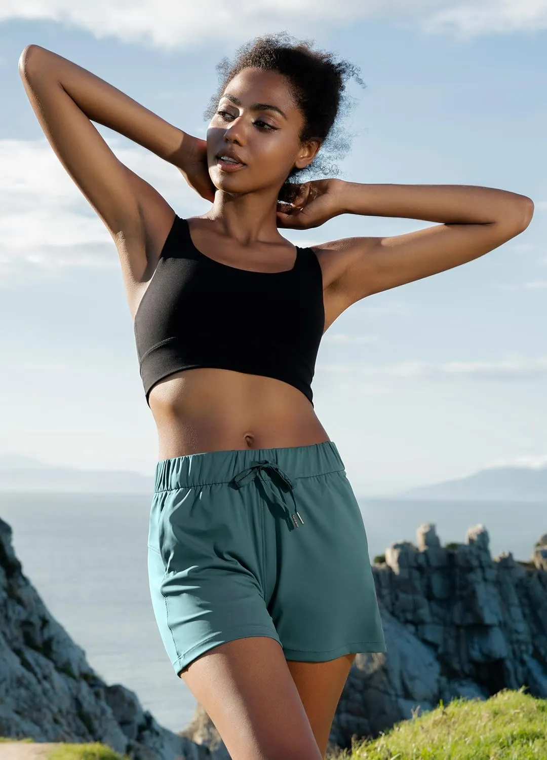 Willit Women's Shorts Hiking Athletic Shorts Yoga Lounge Active Workout Running Shorts Comfy Casual with Pockets 2.5"