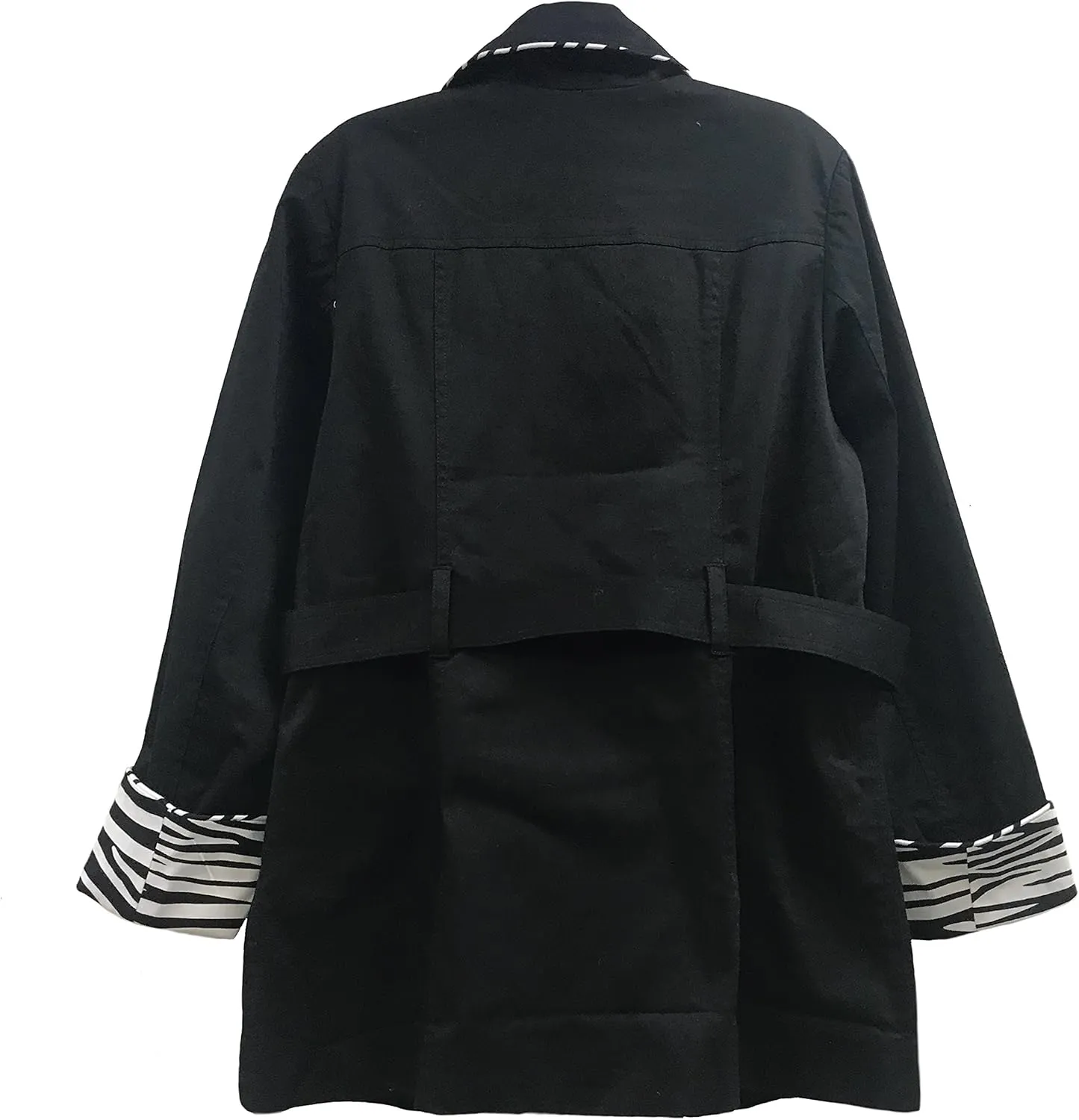 Women Mid-Length Classic Double Breasted Trench Coat Windbreaker