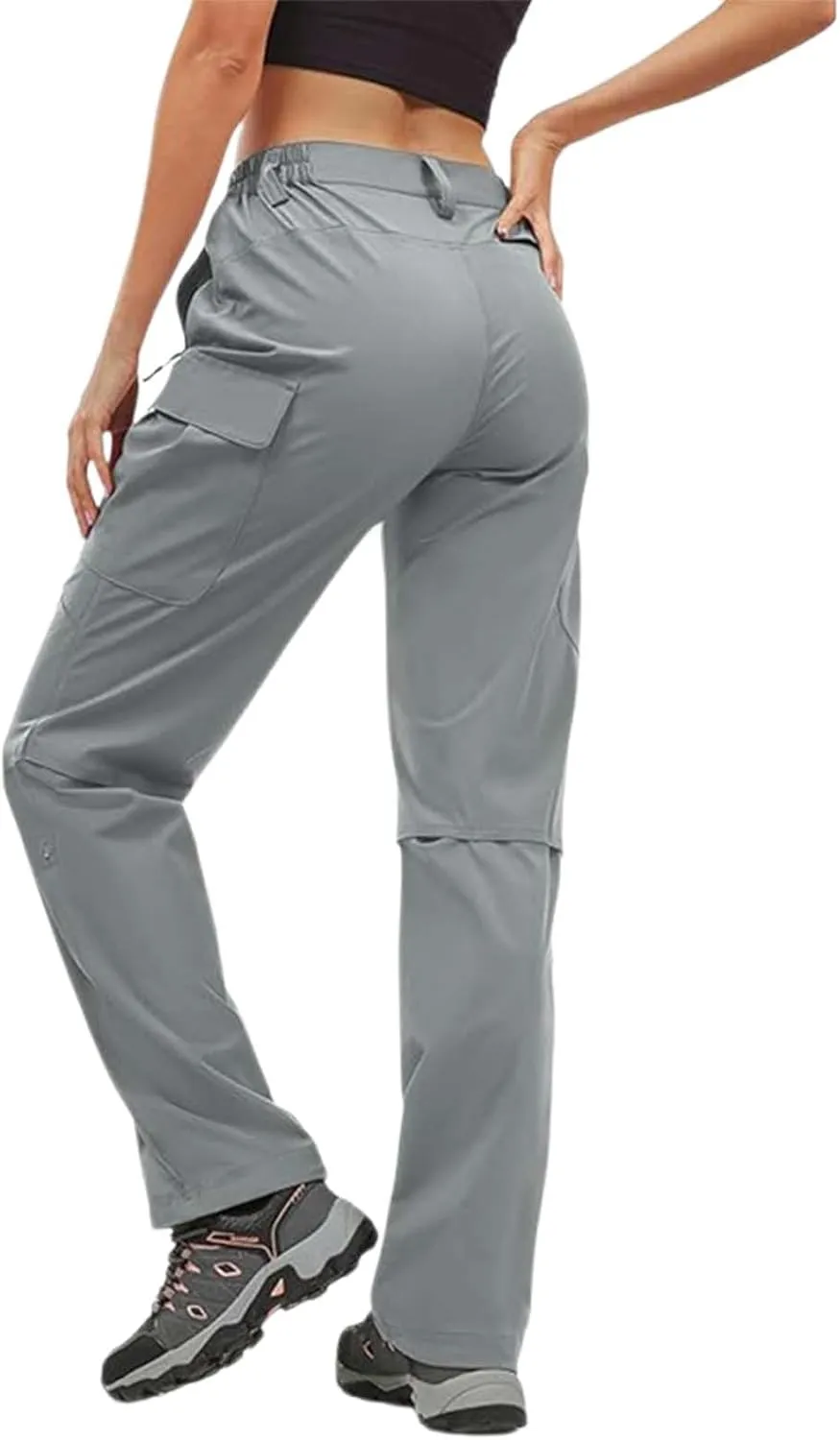 Women's-Hiking-Pants-Cargo-Quick-Dry-Stretch-Lightweight Work Outdoor Pants with 5 Deep Pockets